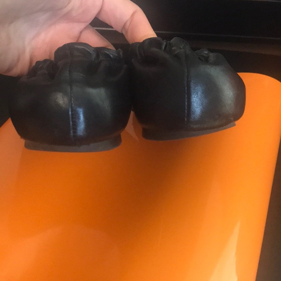 Tory Burch Reva Ballet Flats with Gold Logo - Picture 3 of 7